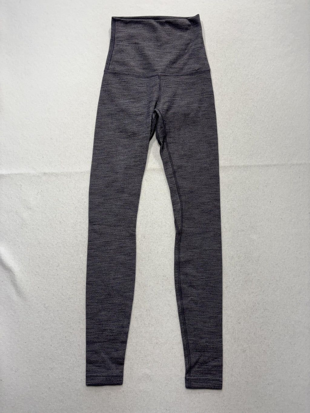 Lululemon Leggings Womens 2 Gray High Rise 25" Inseam Ankle Yoga Stretch Active