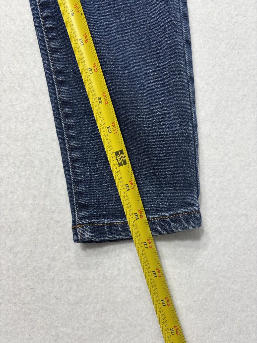 Everlane Jeans Womens 28 Blue Medium Wash Skinny Mid Rise Stretch Denim 28x27
