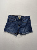 FRAME Denim Shorts Womens 24 Blue Le Cutoff Raw Hem Stretch Casual Summer
