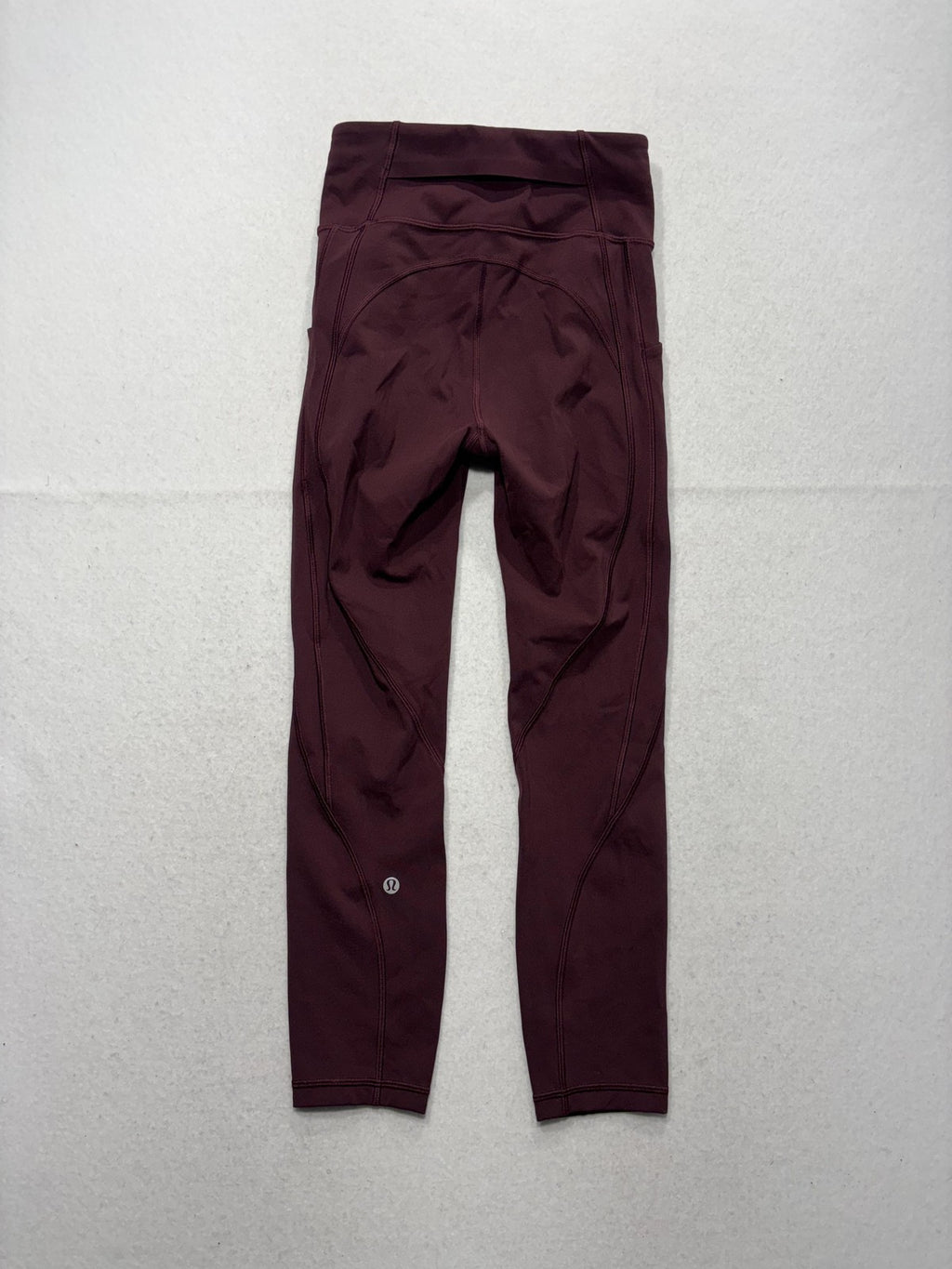 Lululemon Leggings Womens 2 Purple High Rise Cropped 23" Inseam Yoga Stretch