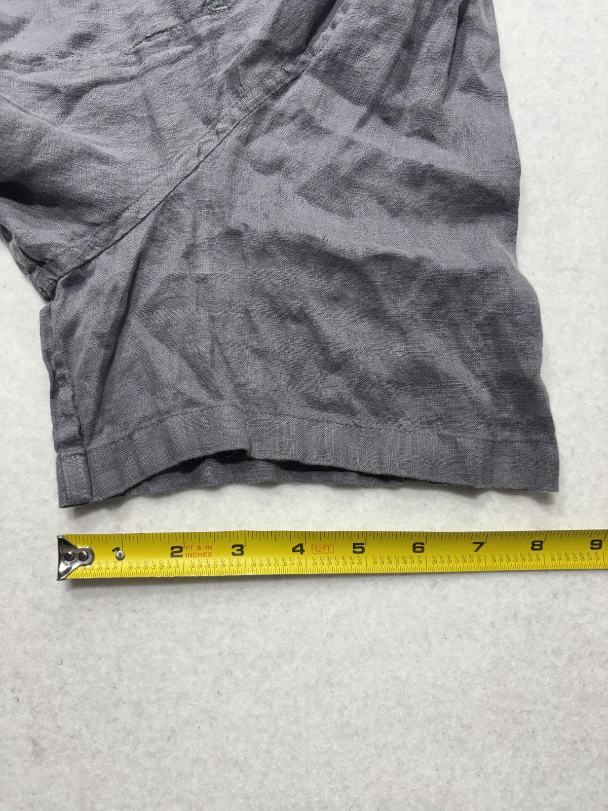 Armani Exchange Shirt Mens 2XL Gray Linen Short Sleeve Button Up Casual