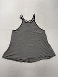Hollister Tank Top Womens Medium Black White Stripe Halter Cami Strappy 374654