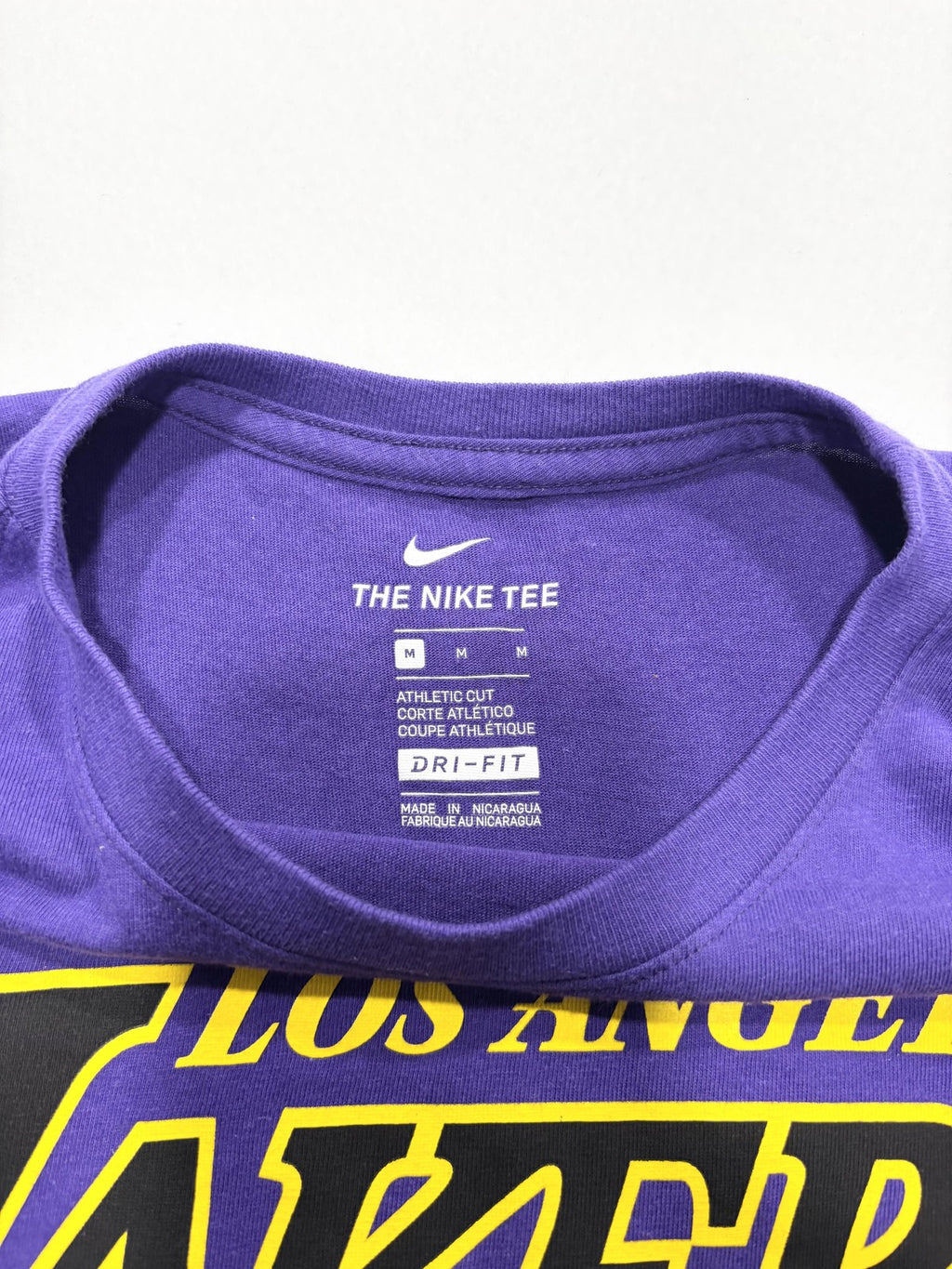 Los Angeles Lakers Shirt Mens Medium Purple NBA Anthony Davis Nike Dri Fit