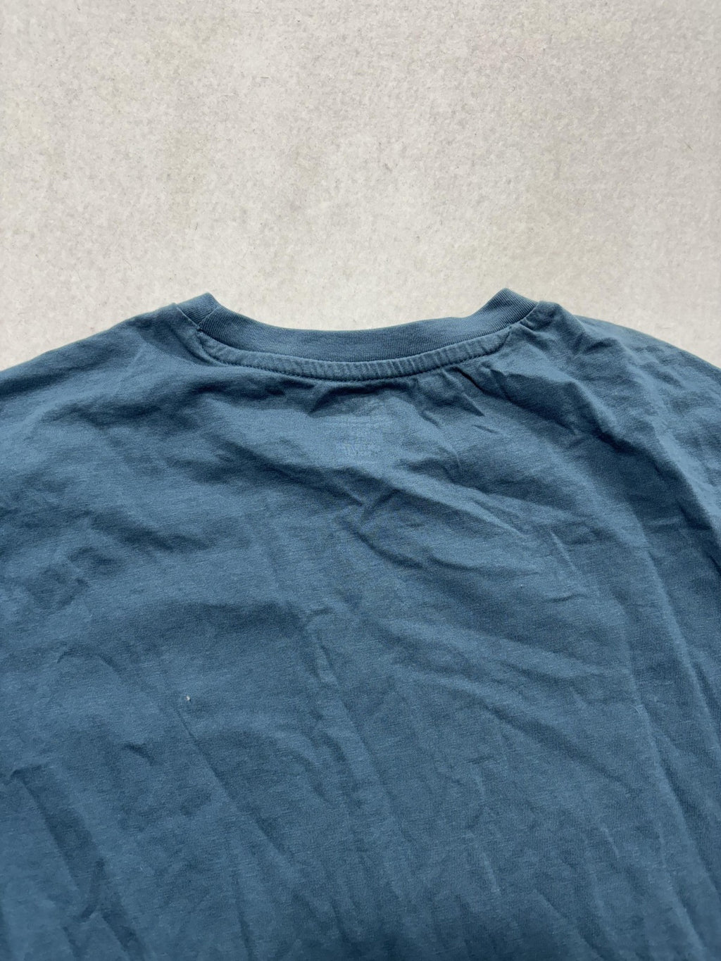 H&M Essentials Shirt Mens Small Blue No 7 Regular Fit Crew Neck Cotton Tee