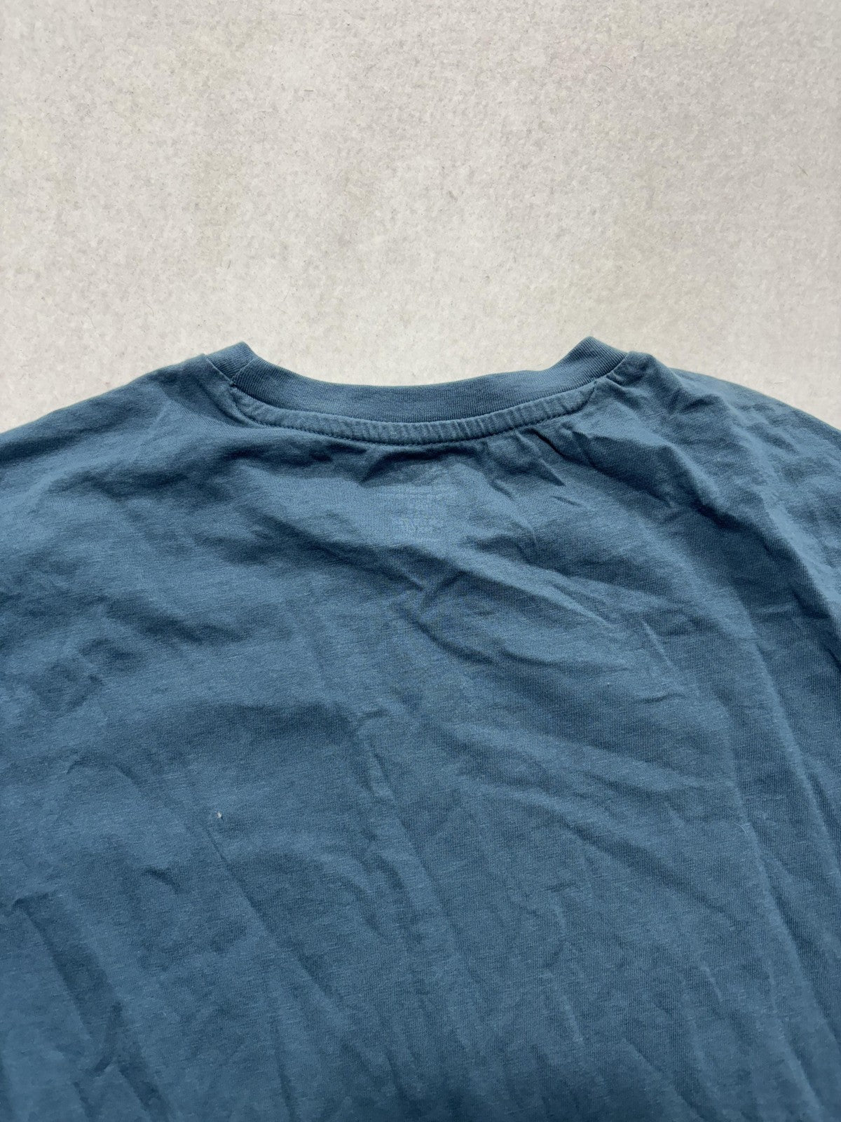 H&M Essentials Shirt Mens Small Blue No 7 Regular Fit Crew Neck Cotton Tee