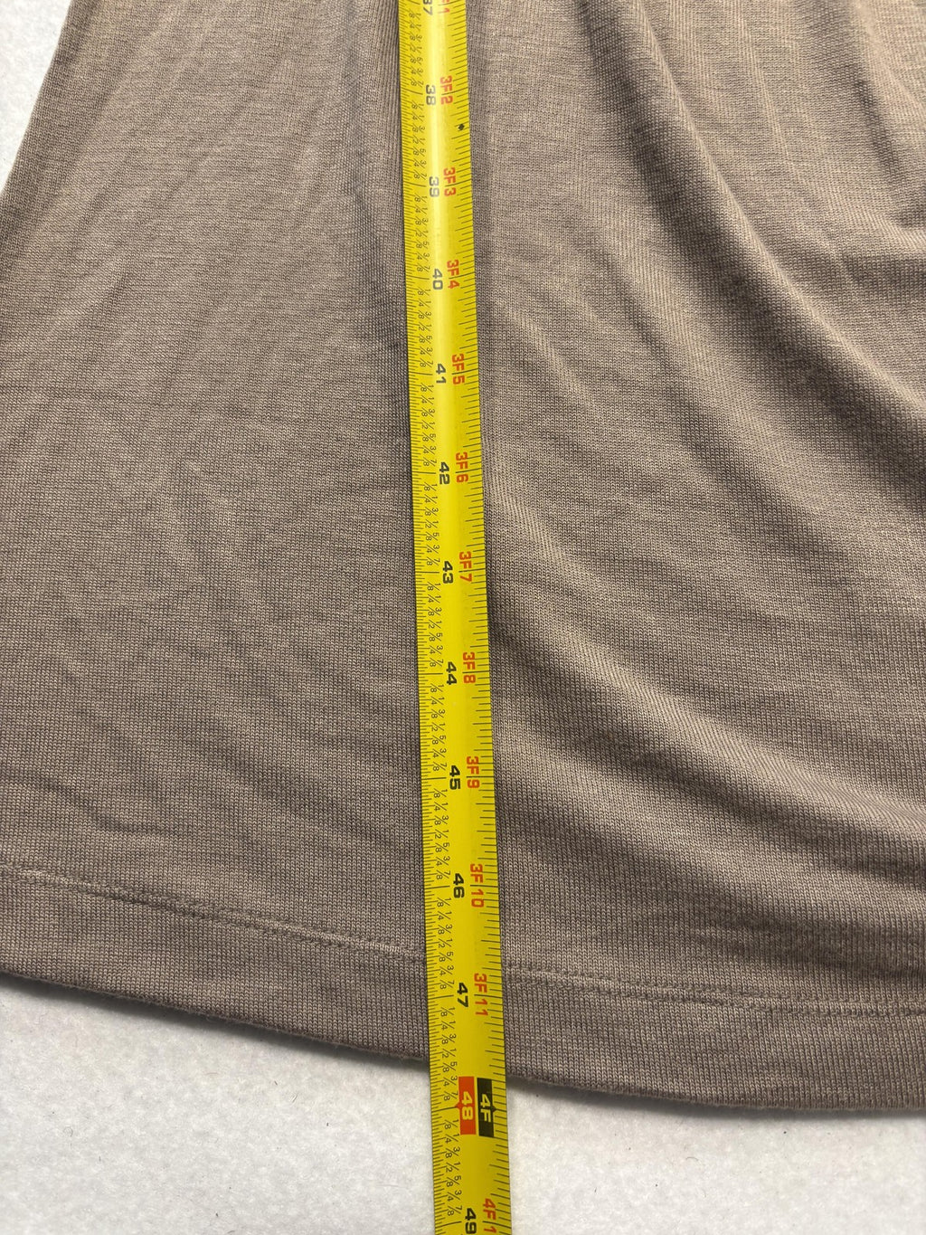 Banana Republic Dress Womens Medium Brown V Neck Long Sleeve Ruched Wrap Maxi