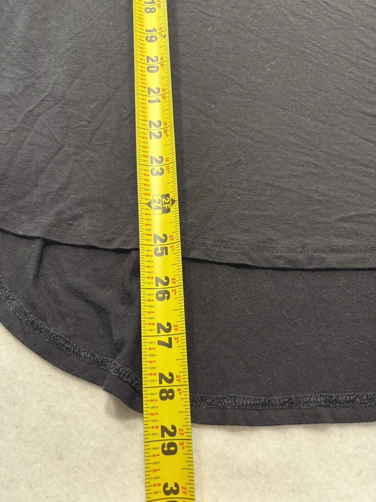 Time And Tru Shirt Womens XL Black Scoop Neck Short Sleeve Tunic Tee Casual