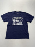 Dallas Cowboys Shirt Mens Large Blue NFL Football Cowboys Authentic Train Harder