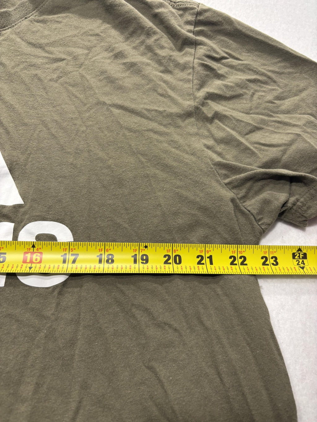 Adidas Shirt Mens 2XL Green Golf Big Logo Graphic Tee Short Sleeve Sports
