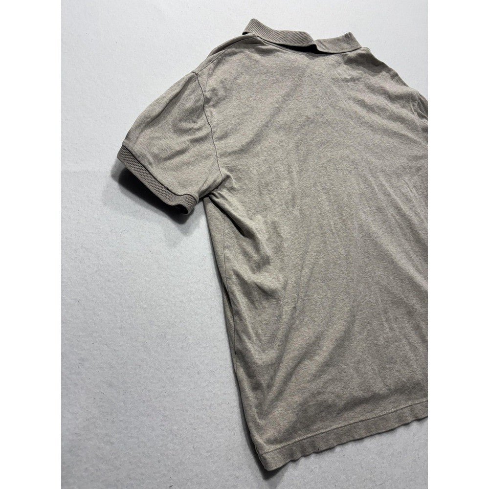 Banana Republic Polo Shirt Mens Small Gray Short Sleeve Jersey Cotton Casual