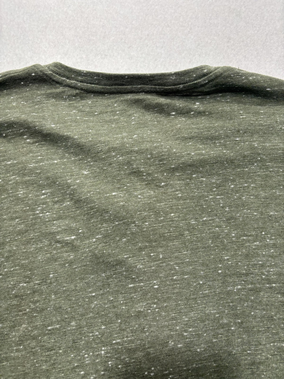 Lucky Brand Shirt Mens XL Green Slub Henley Short Sleeve Lightweight Jersey Tee