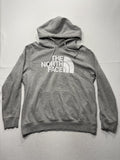The North Face Hoodie Mens XL Gray Fleece Pullover Logo Kangaroo Pocket Outdoor