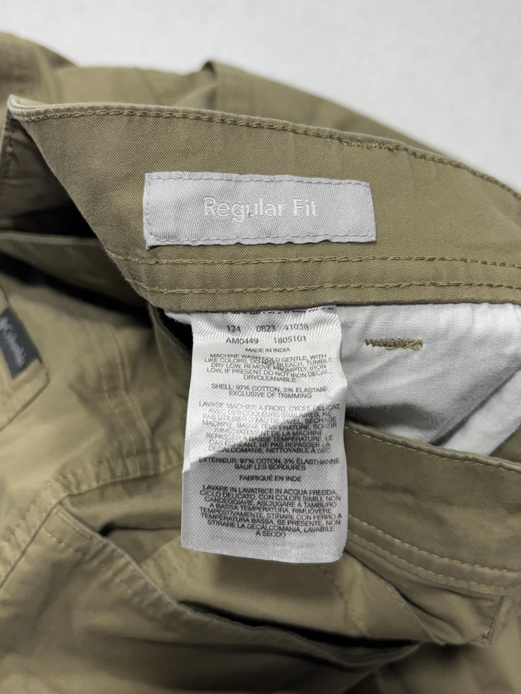 Columbia Khaki Pants Mens 34x30 Green Regular Fit Canvas Stretch Casual Outdoor