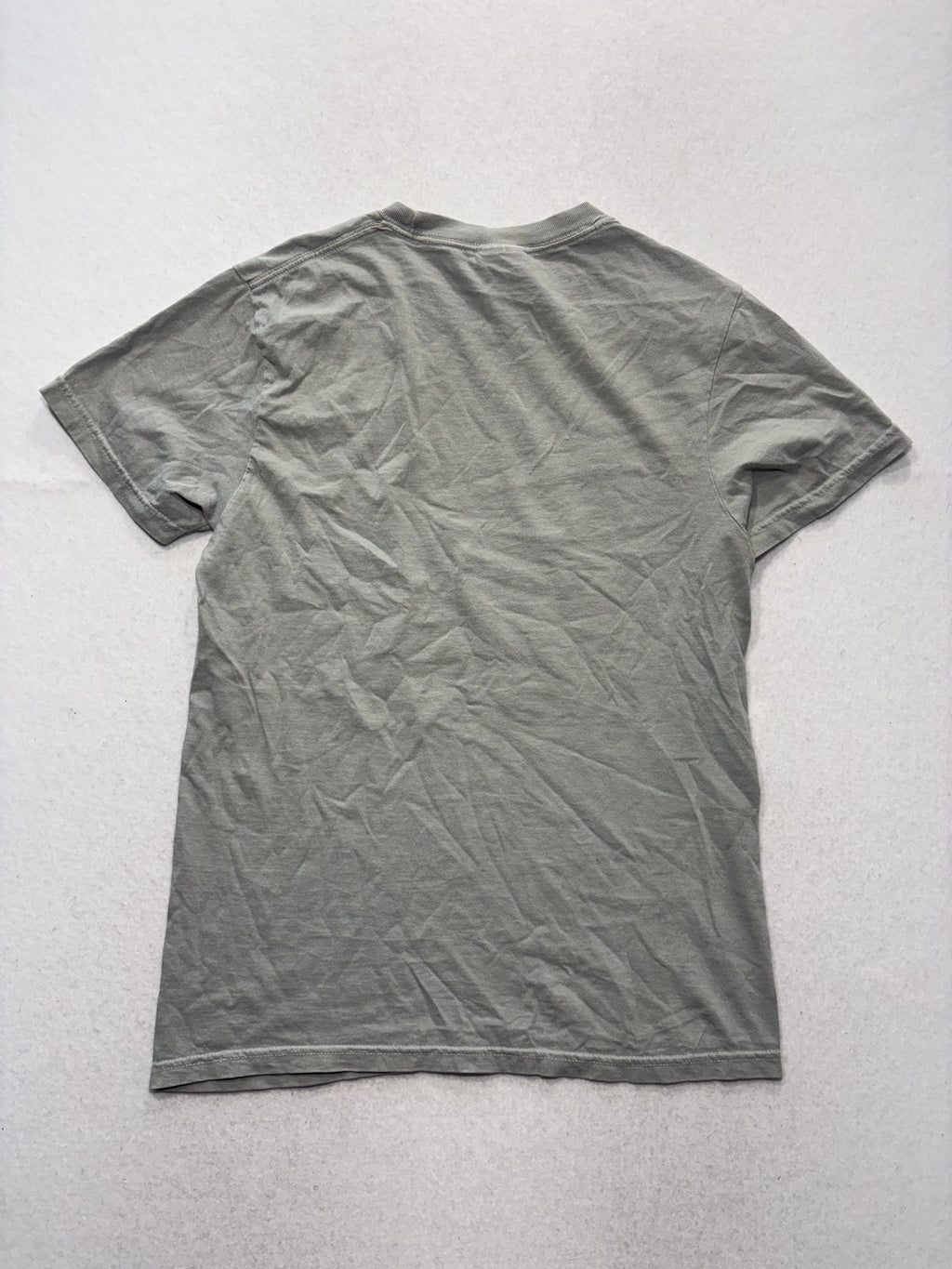 Comfort Colors Shirt Mens Small Green Raisin' Hell With Hippies Cowboys Graphic
