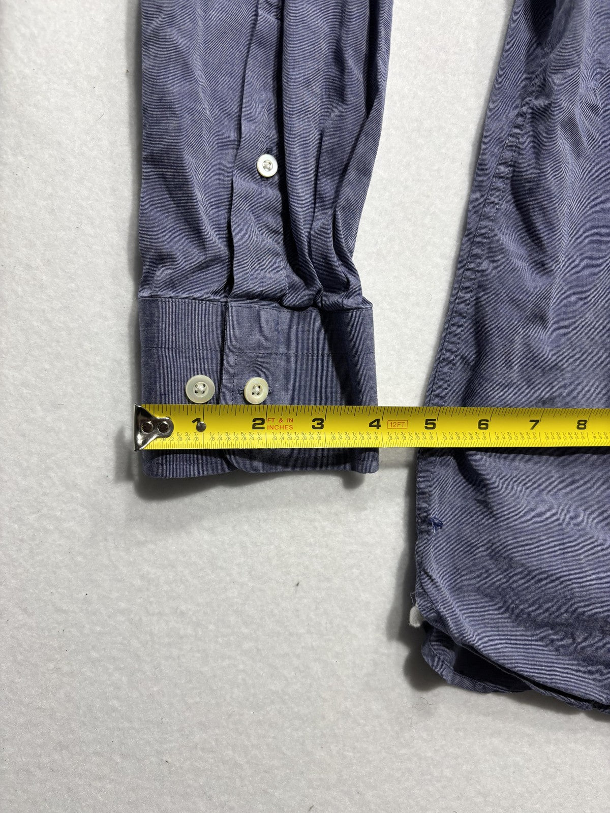 Banana Republic Dress Shirt Mens XL Blue Striped Long Sleeve Button Up Slim
