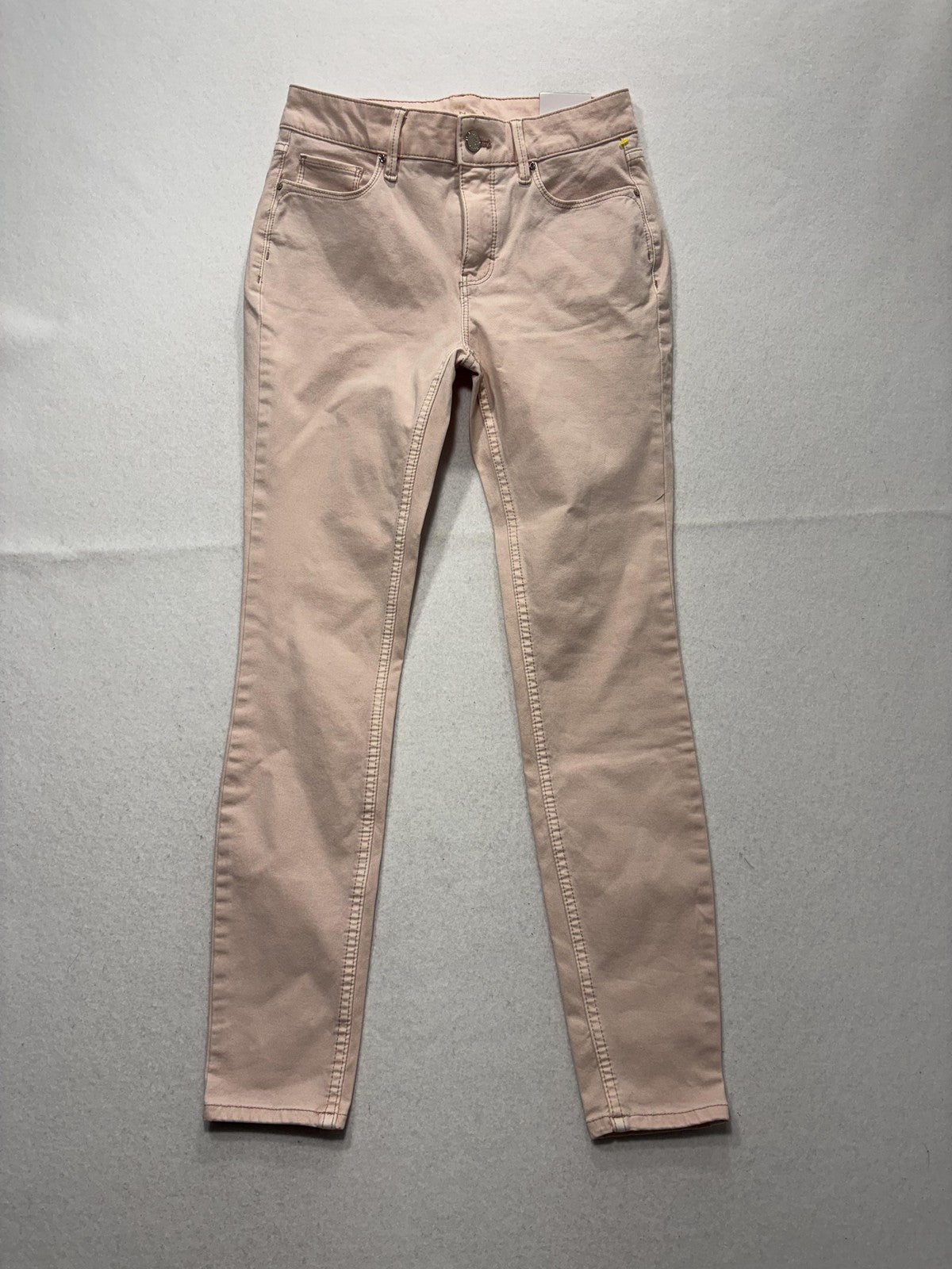 White House Black Market HR Sculpt Skinny Jeans Womens 00 Pink High Rise Stretch
