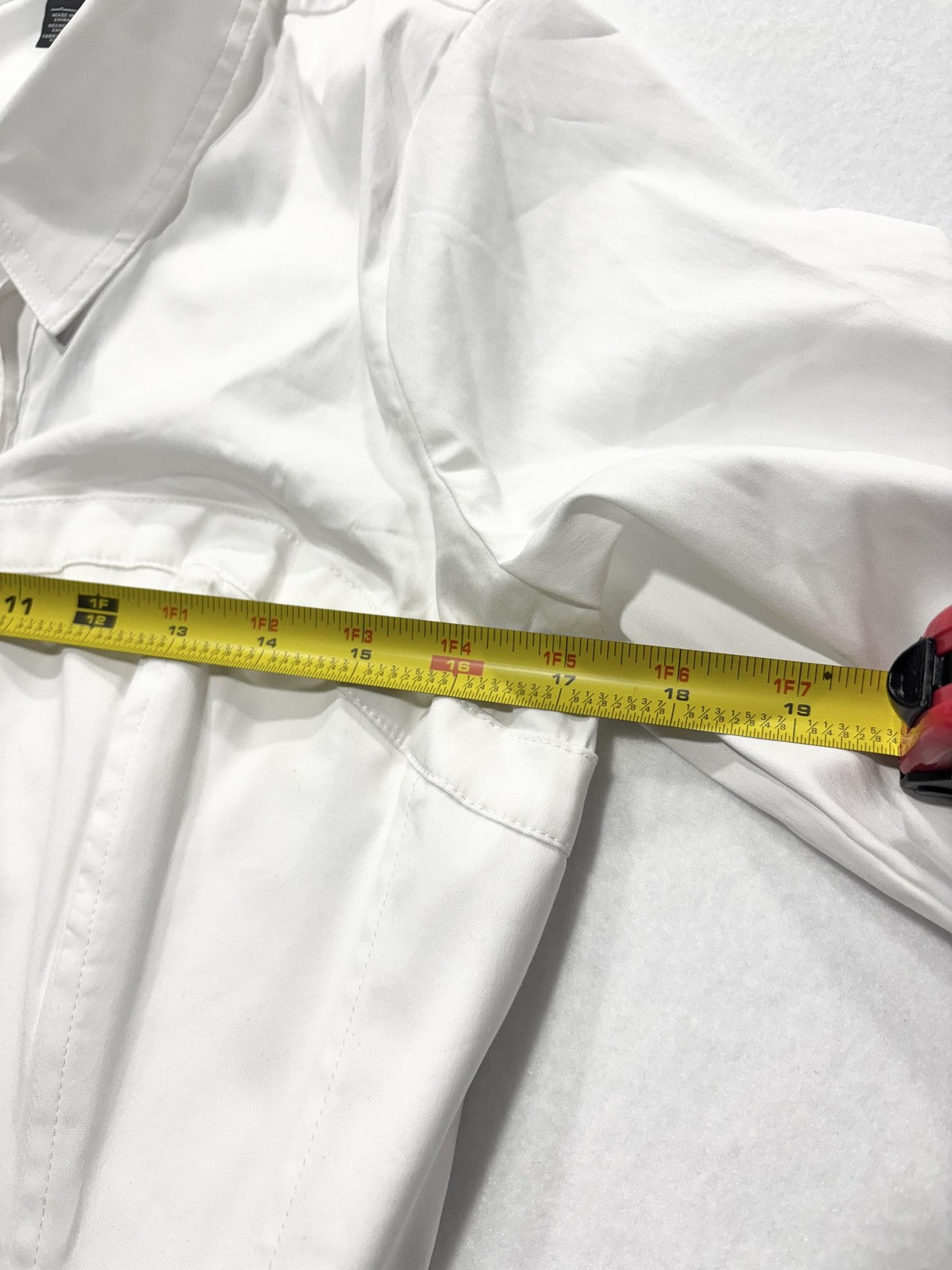 White House Black Market Button Up Shirt Womens 8 White Corset Poplin Top
