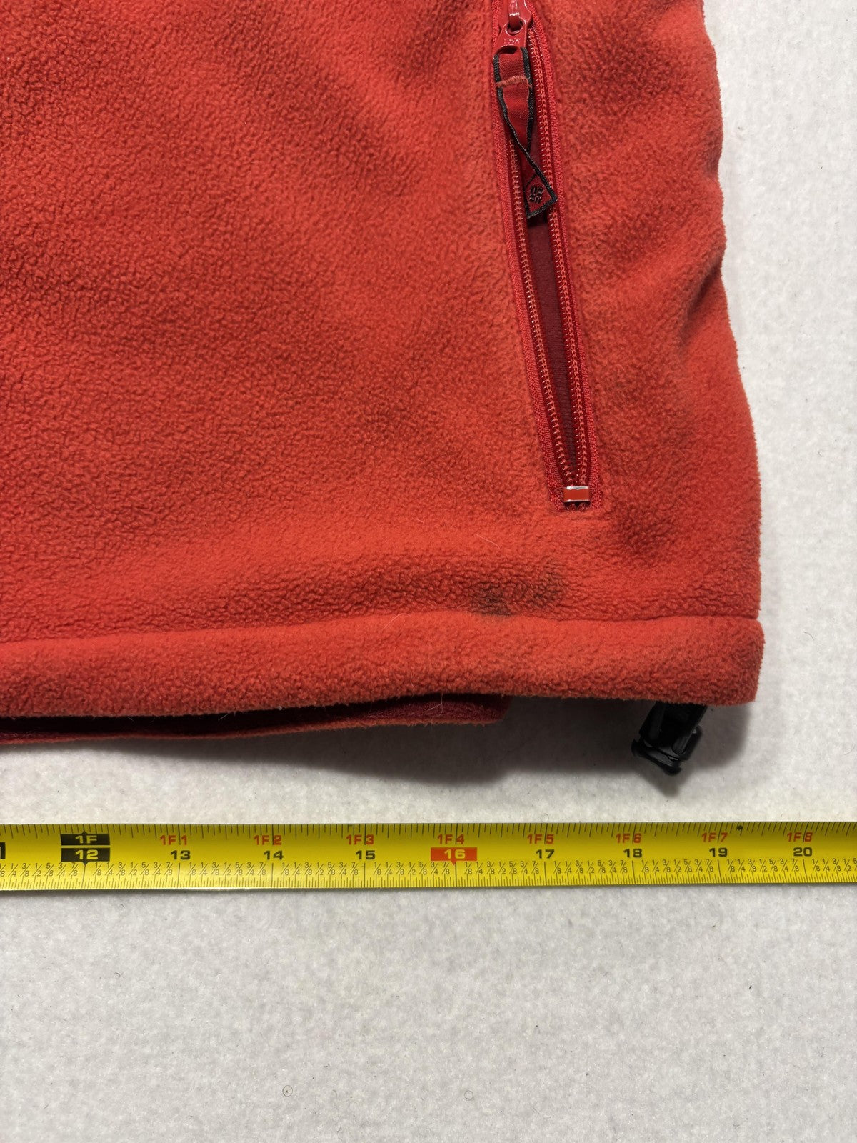 Columbia Jacket Mens Small Red Fleece Full Zip Chi Omega College Windbreaker
