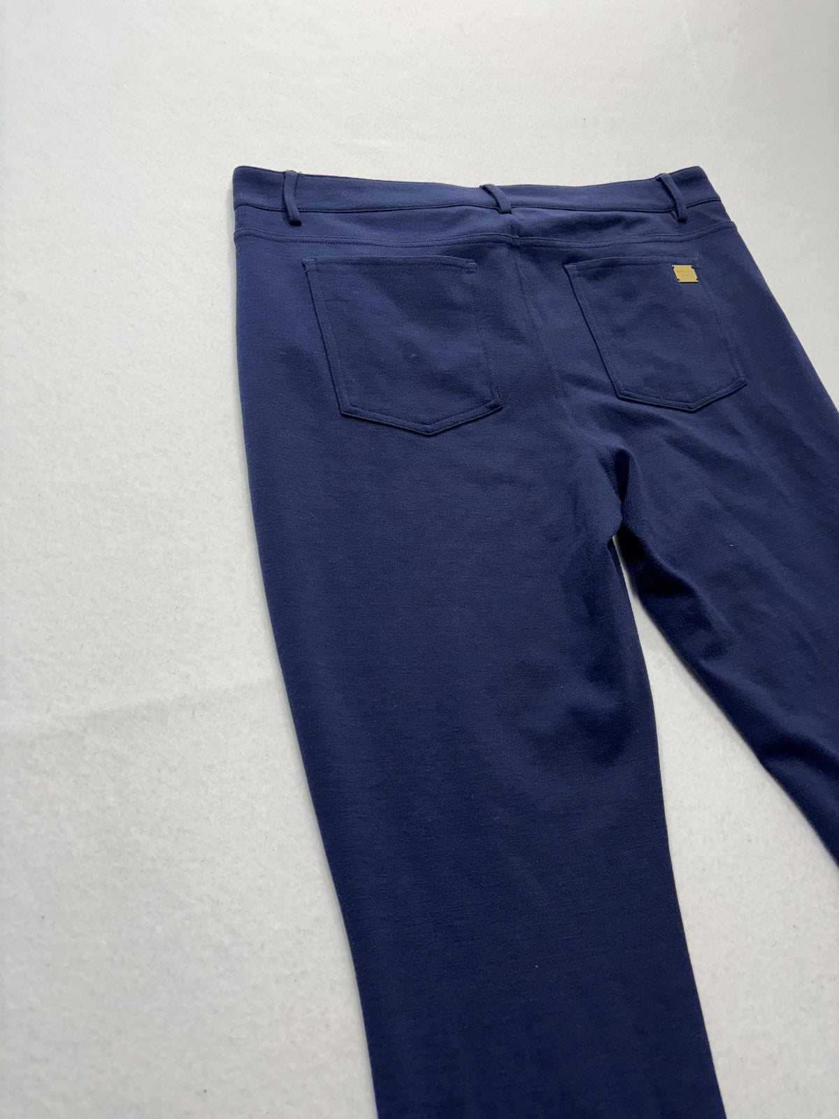 MICHAEL Michael Kors Pants Womens 10 Blue Ponte Slim Jegging Pull On Stretch