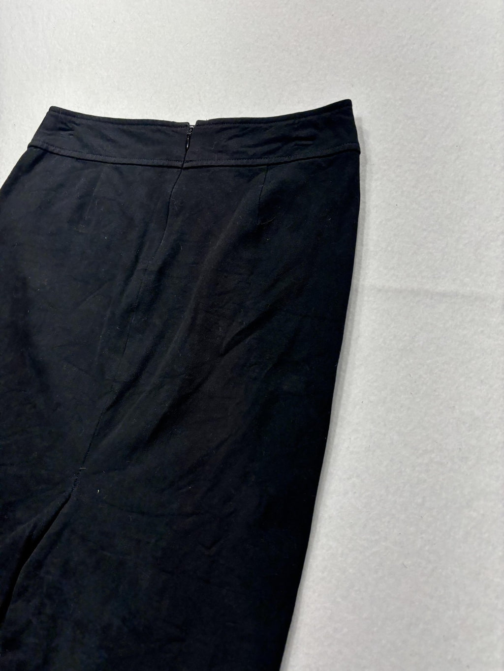 Banana Republic Skirt Womens 0 Black Stretch Knee Length Pencil Twill Work