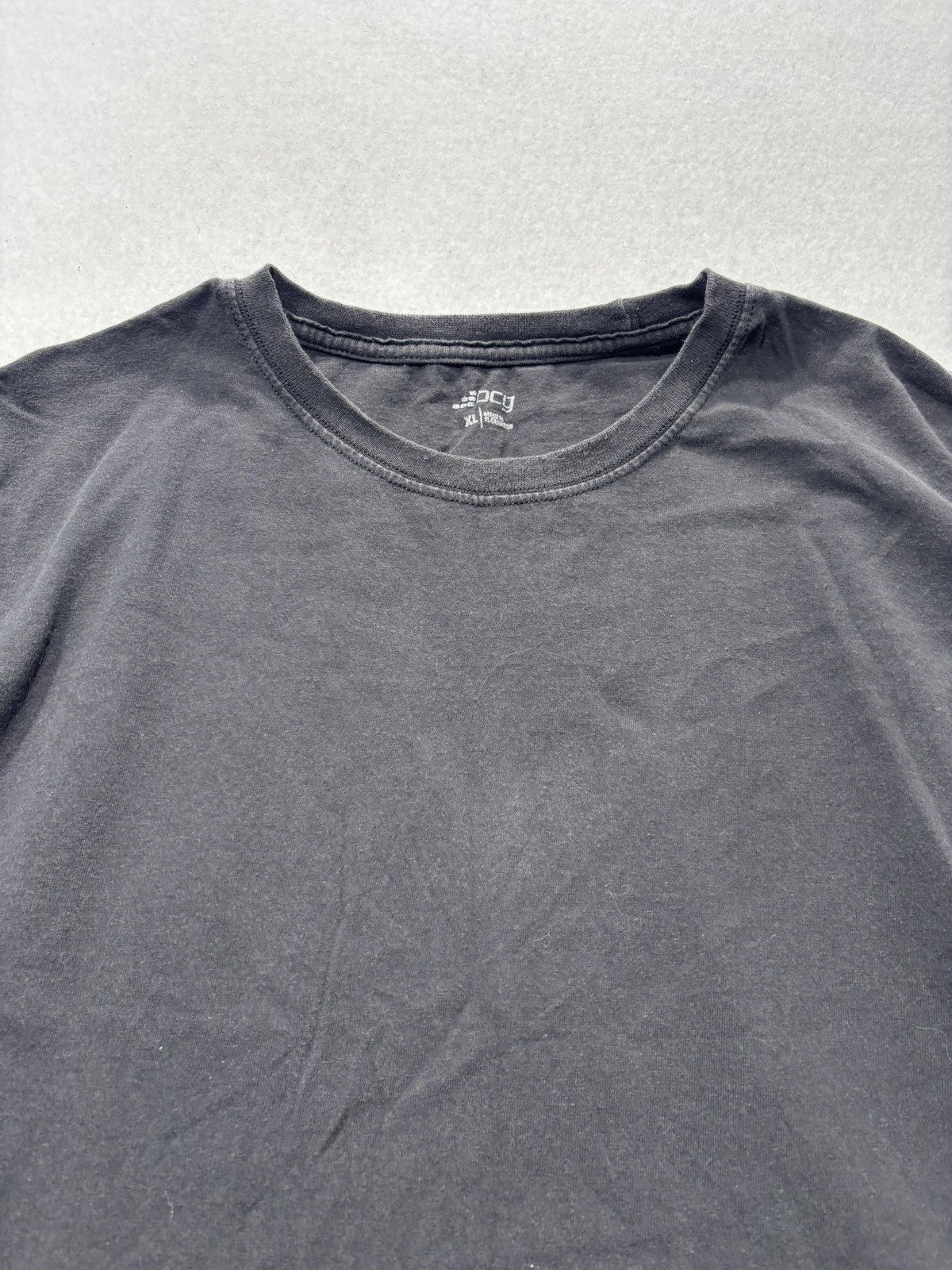 BCG Shirt Mens XL Black Crew Neck Short Sleeve Basic Tee Cotton Casual Jersey