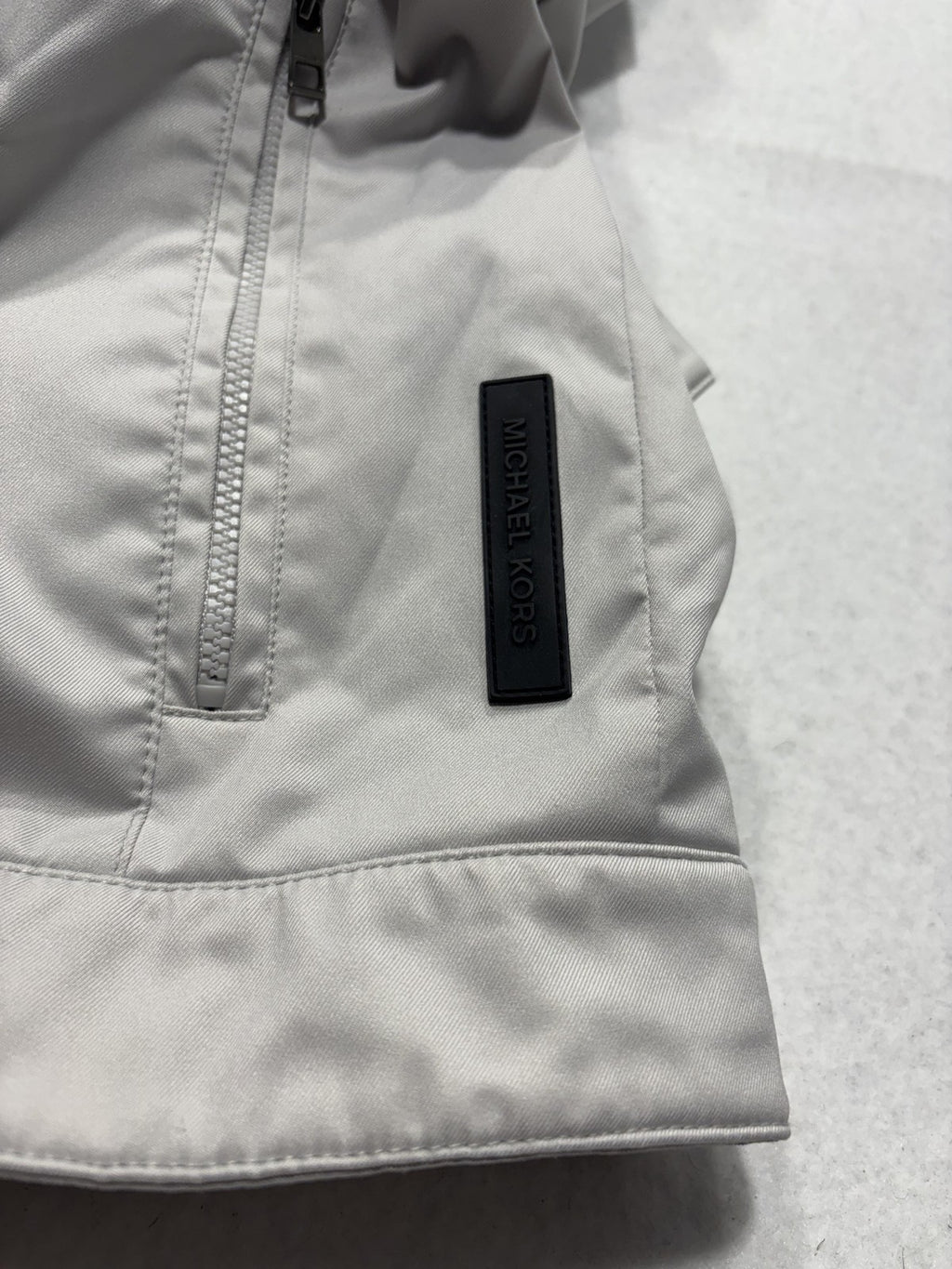 Michael Kors Jacket Mens Medium Gray Travel Engineered Full Zip Windbreaker