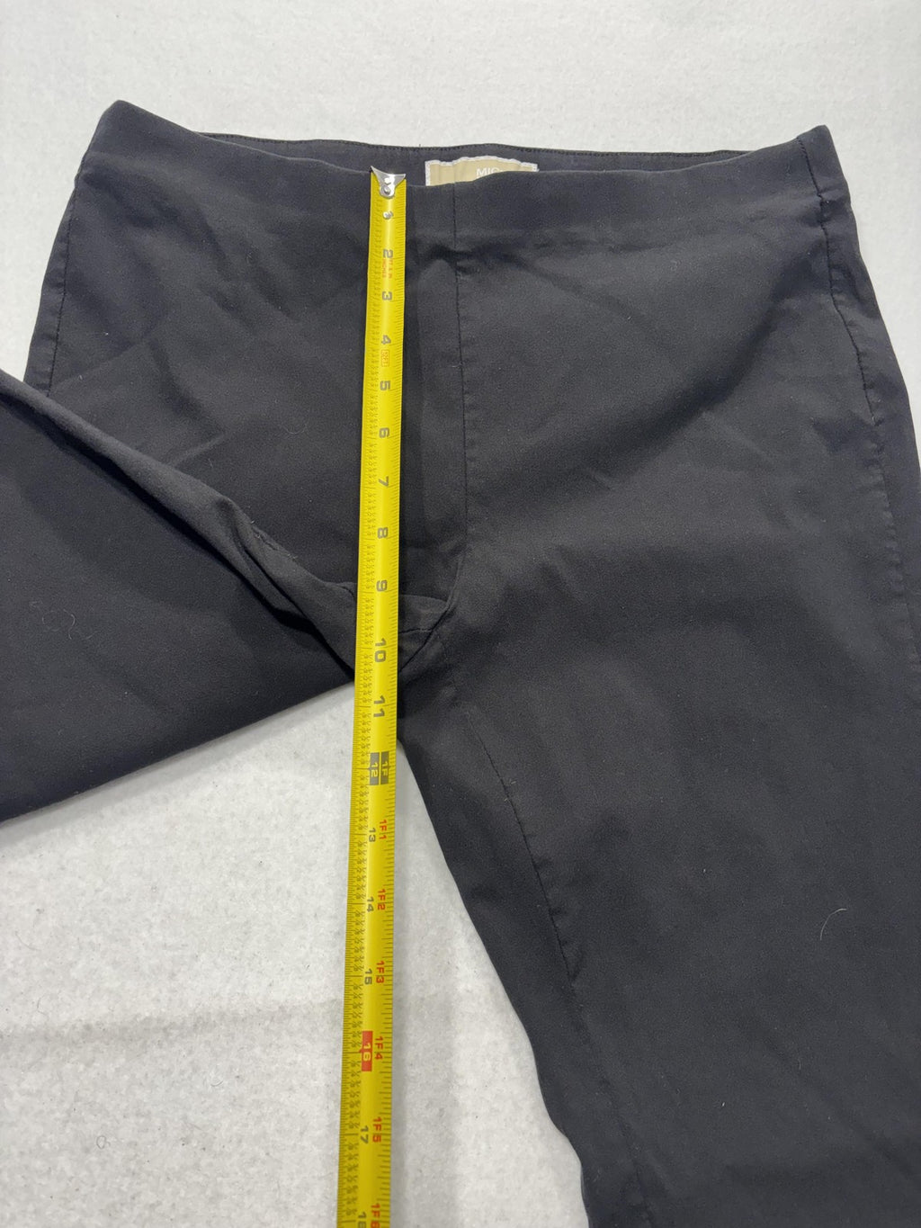 MICHAEL Michael Kors Leggings Womens Large Black Pull On Mid Rise Ankle Stretch