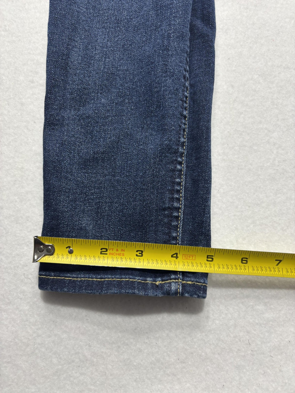 7 For All Mankind Gwenevere Jeans Womens 28 Blue Distressed Ankle Skinny 29x28