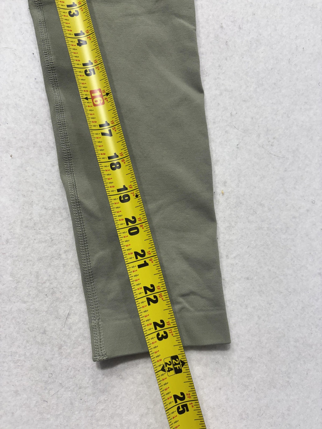 Leggings Womens Medium Green High Rise Ankle Ruched Back Stretch Athletic Yoga