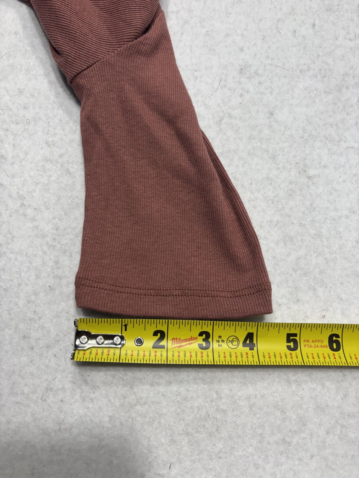 A New Day Shirt Womens Small Brown Mock Neck Short Sleeve Ribbed Knit Tee Casual