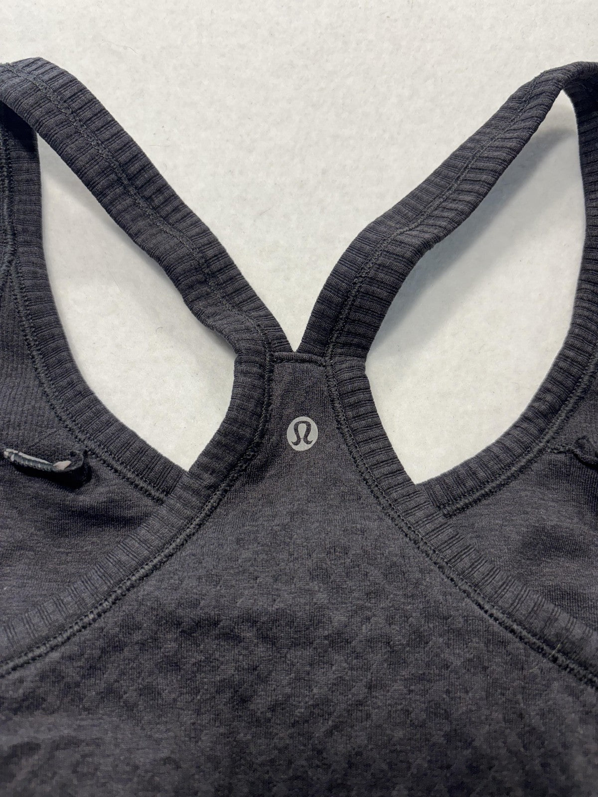 Lululemon Swiftly Tech Tank Womens 8 Gray Scoop Neck Racerback Built In Bra