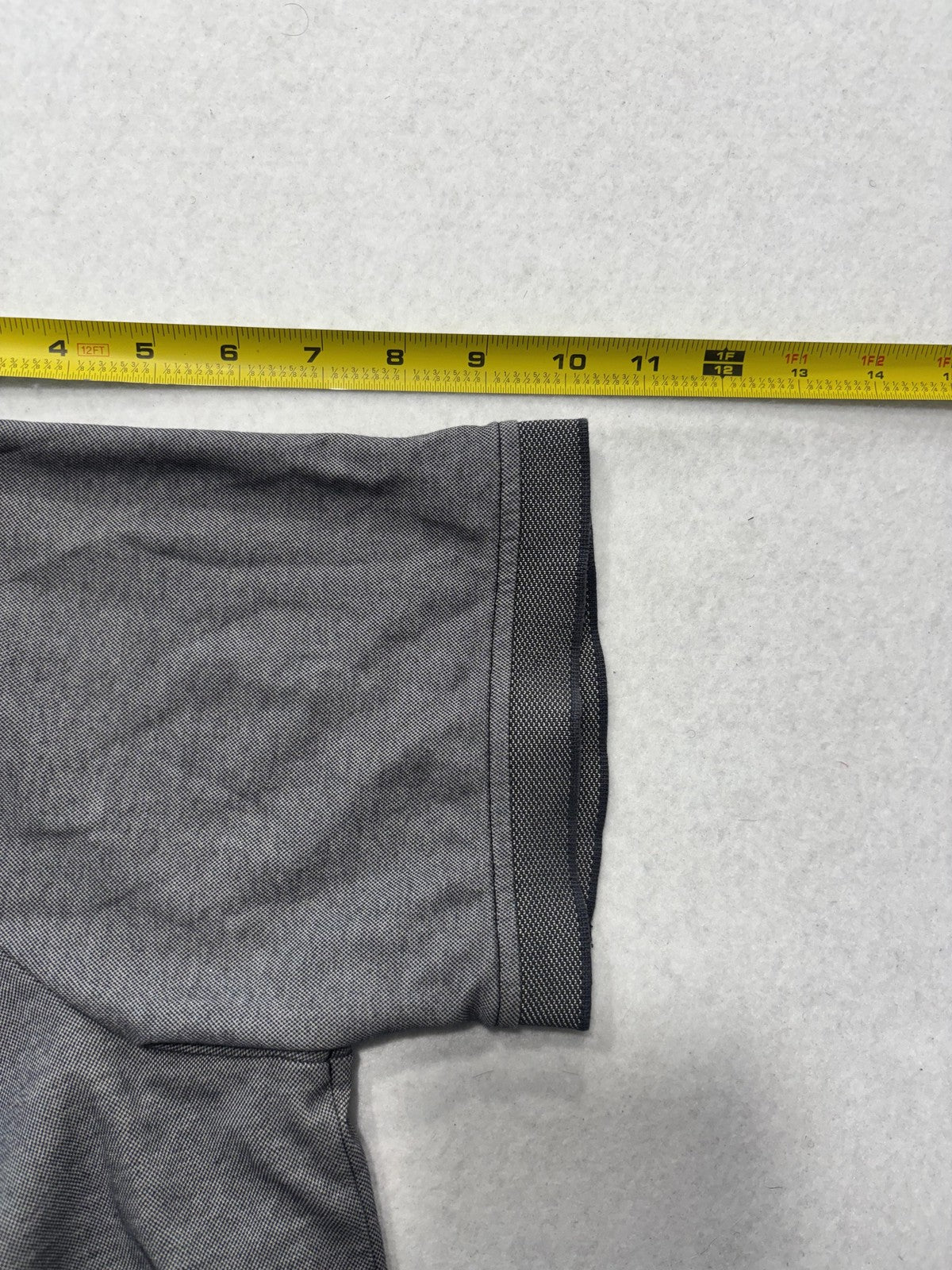 Tommy Bahama Polo Shirt Mens Large Gray Cotton Blend Short Sleeve Logo Casual