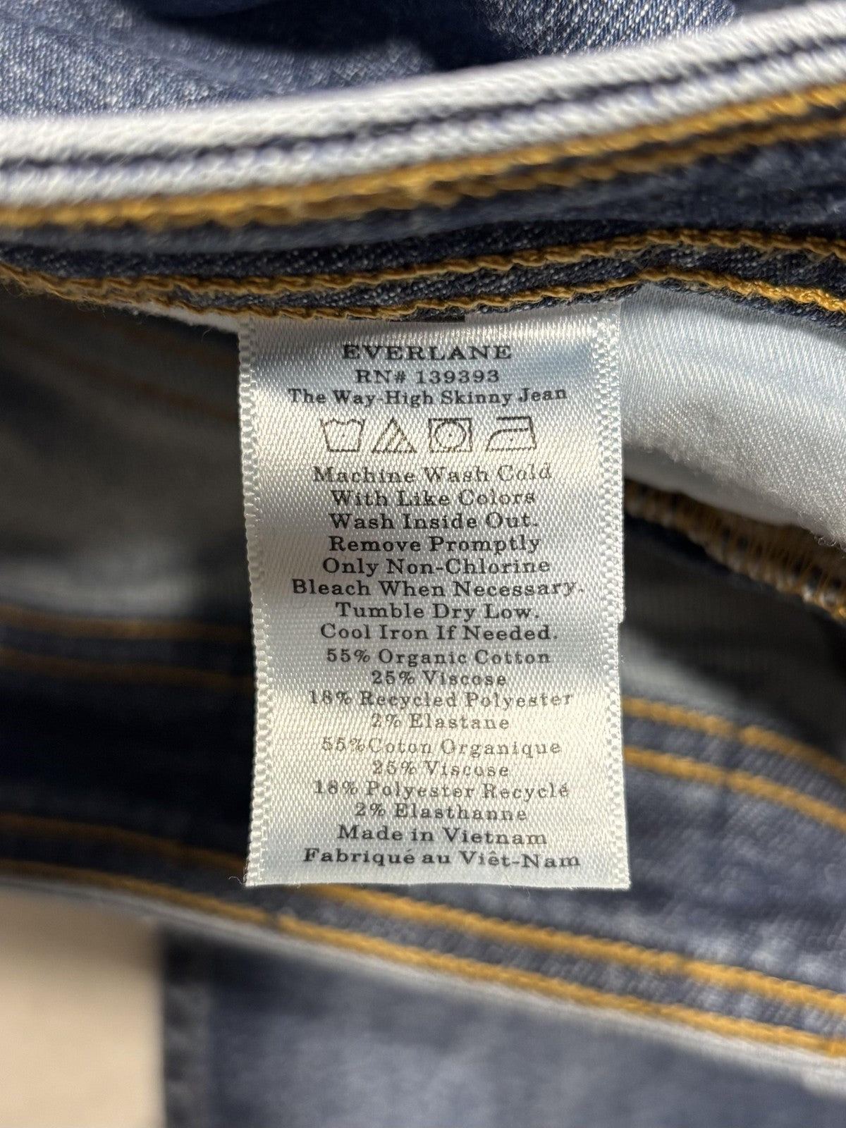 Everlane Way High Skinny Jeans Womens 28 Blue Medium Wash Stretch 28x28.5
