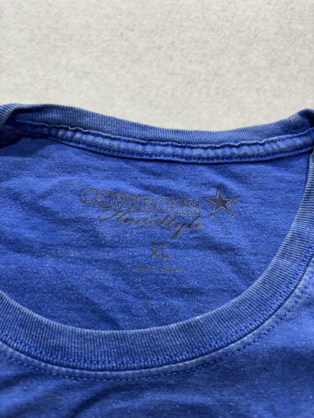 Dallas Cowboys Shirt Womens XL Blue NFL Football Cowboys Her Style DW2C2
