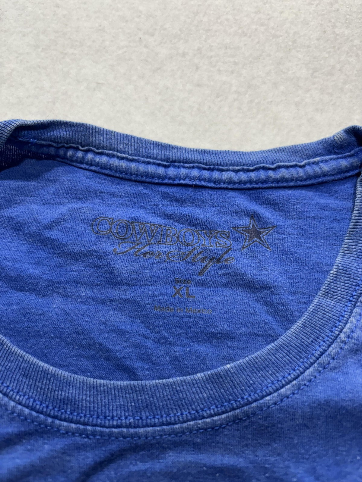 Dallas Cowboys Shirt Womens XL Blue NFL Football Cowboys Her Style DW2C2