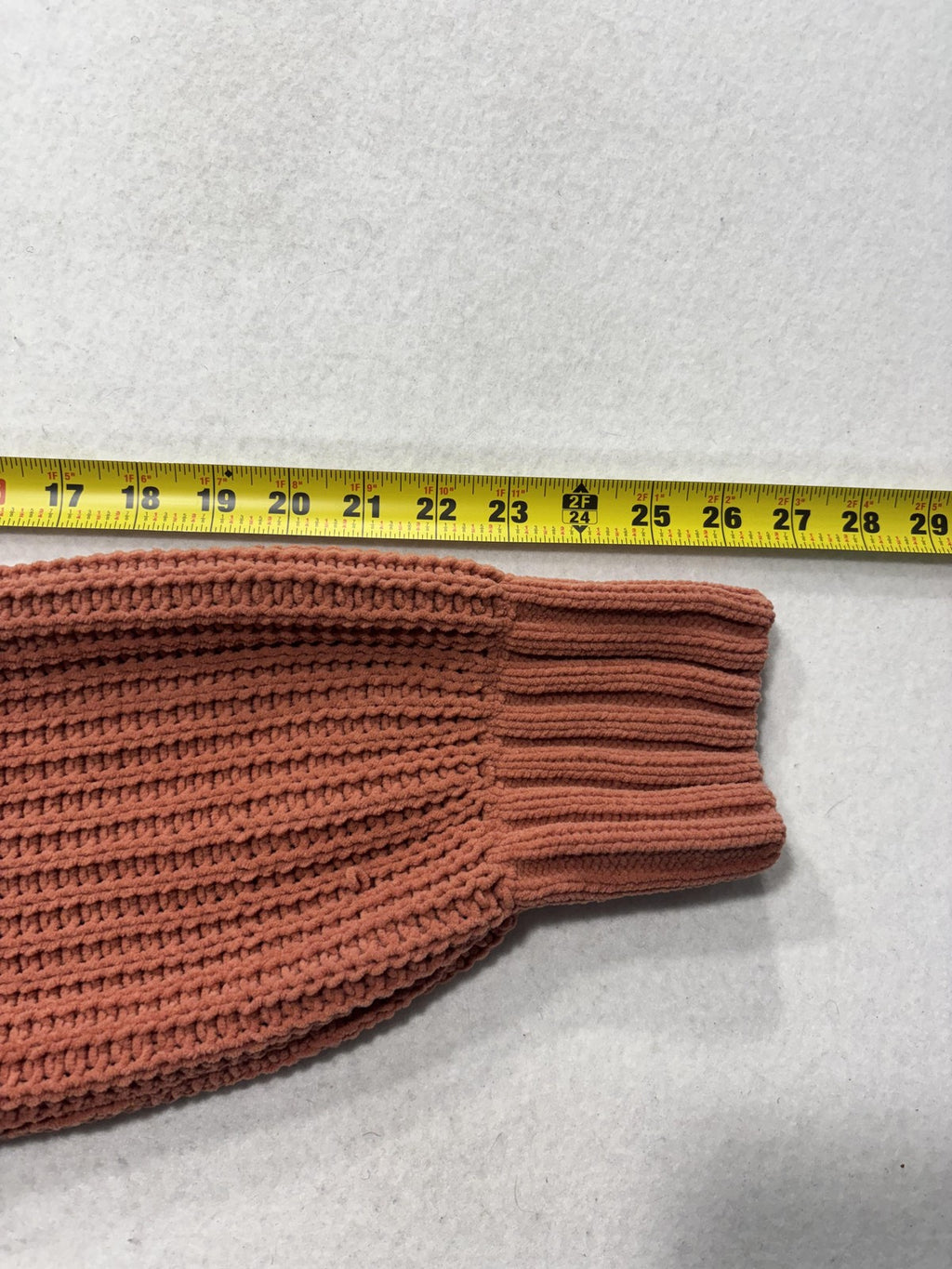Dip Sweater Womens 2X Plus Orange Crew Neck Raglan Chunky Knit Relaxed Pullover