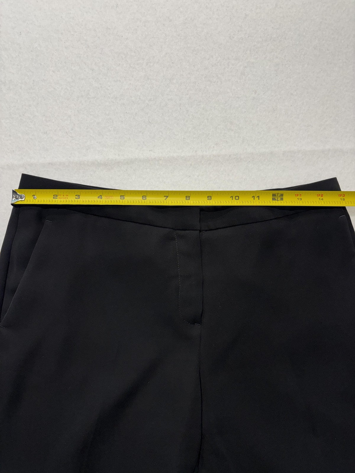 Theory Dress Pants Womens 6 Black Crepe Slim Ankle Lined Flat Front Work Career
