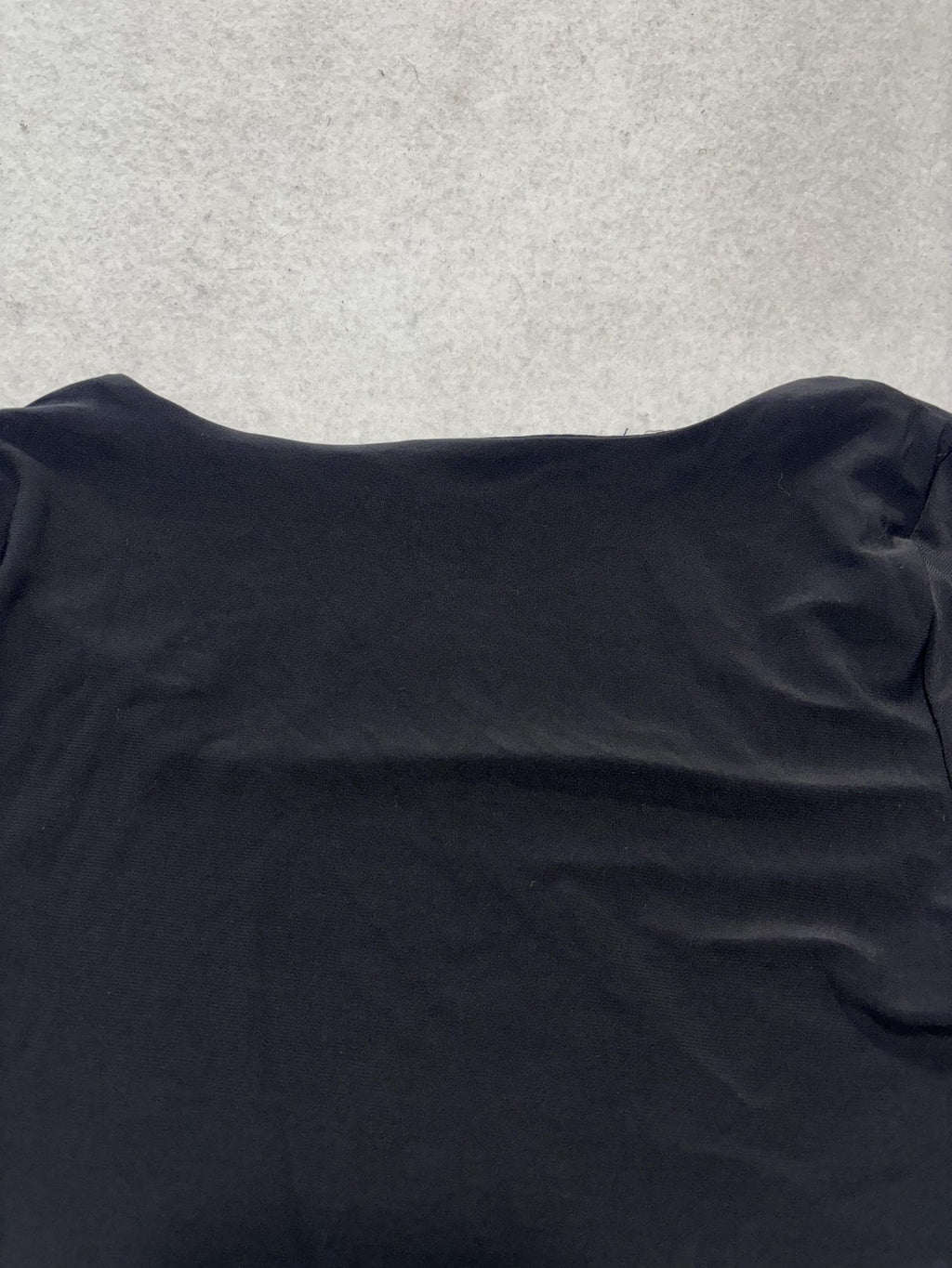 Vibe Sportswear Shirt Womens XS Black Square Neck Short Sleeve Tee Basic Stretch