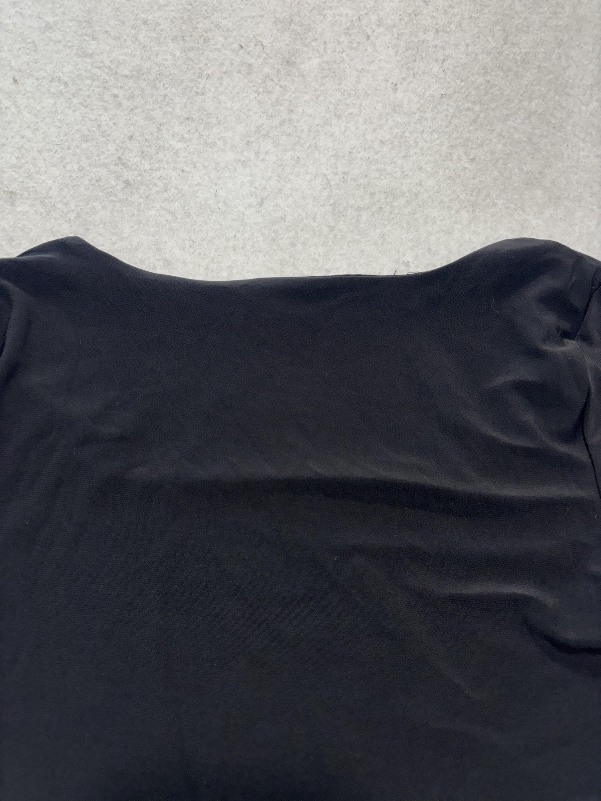 Vibe Sportswear Shirt Womens XS Black Square Neck Short Sleeve Tee Basic Stretch