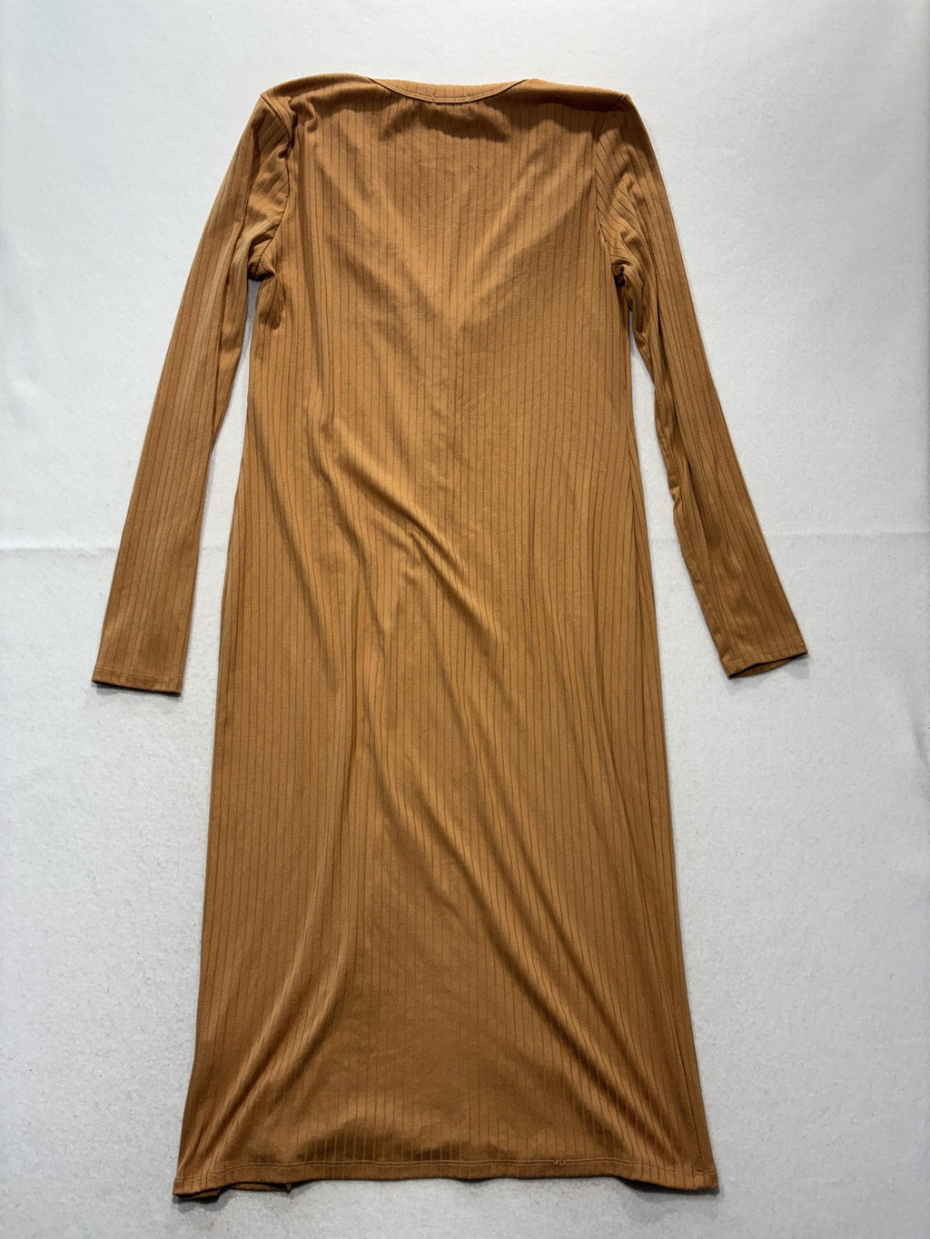 J For Justify Cardigan Sweater Juniors S Brown Ribbed Knit V Neck Button Long