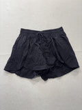 Lululemon Running Shorts Womens XXS Black Crinkle 3" Inseam Lined Athletic