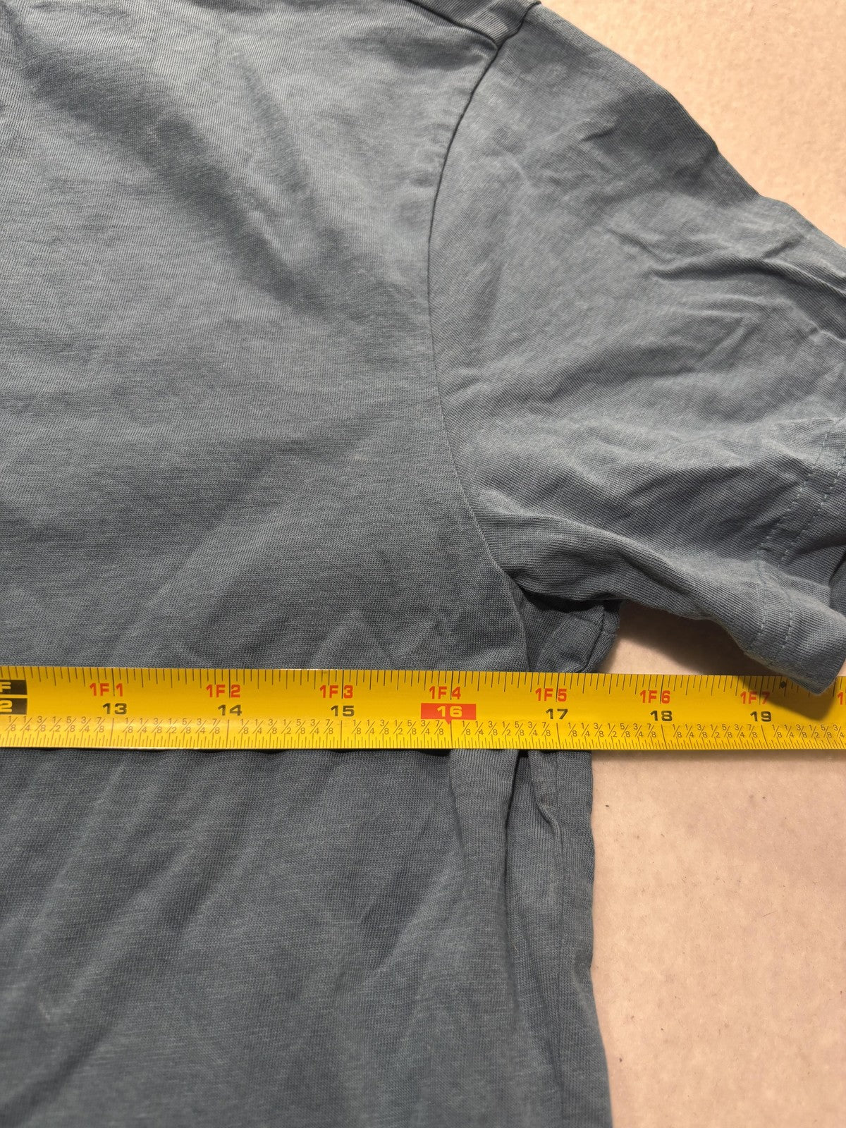 H&M Essentials Shirt Mens Small Blue No 7 Regular Fit Crew Neck Cotton Tee