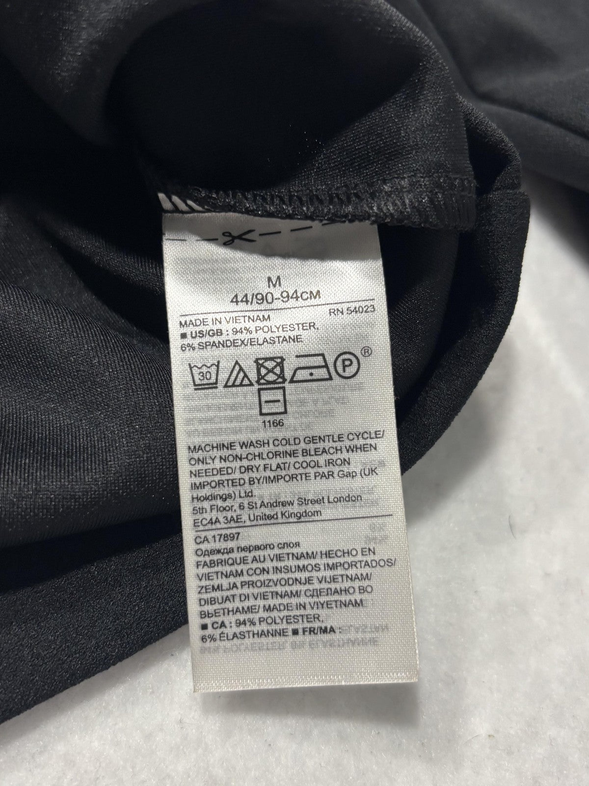 Banana Republic Blouse Womens Medium Black Off Shoulder Long Balloon Sleeve Top