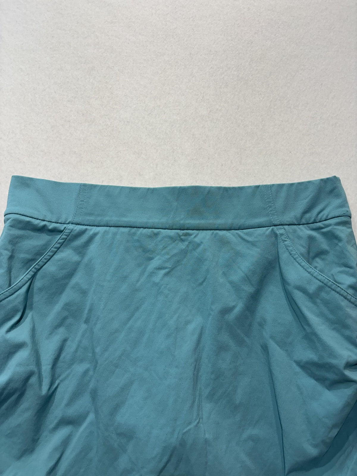 Columbia Skort Womens Large Blue Stretch Drawstring Hiking Outdoor Pocket Lined