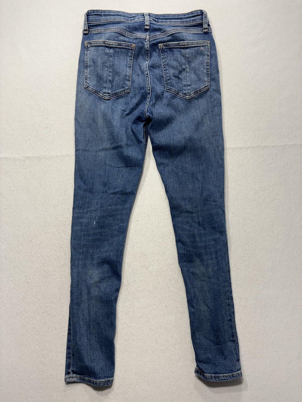 Rag & Bone Jeans Womens 27 Blue Medium Wash Mid Rise Skinny Stretch Denim 27x29