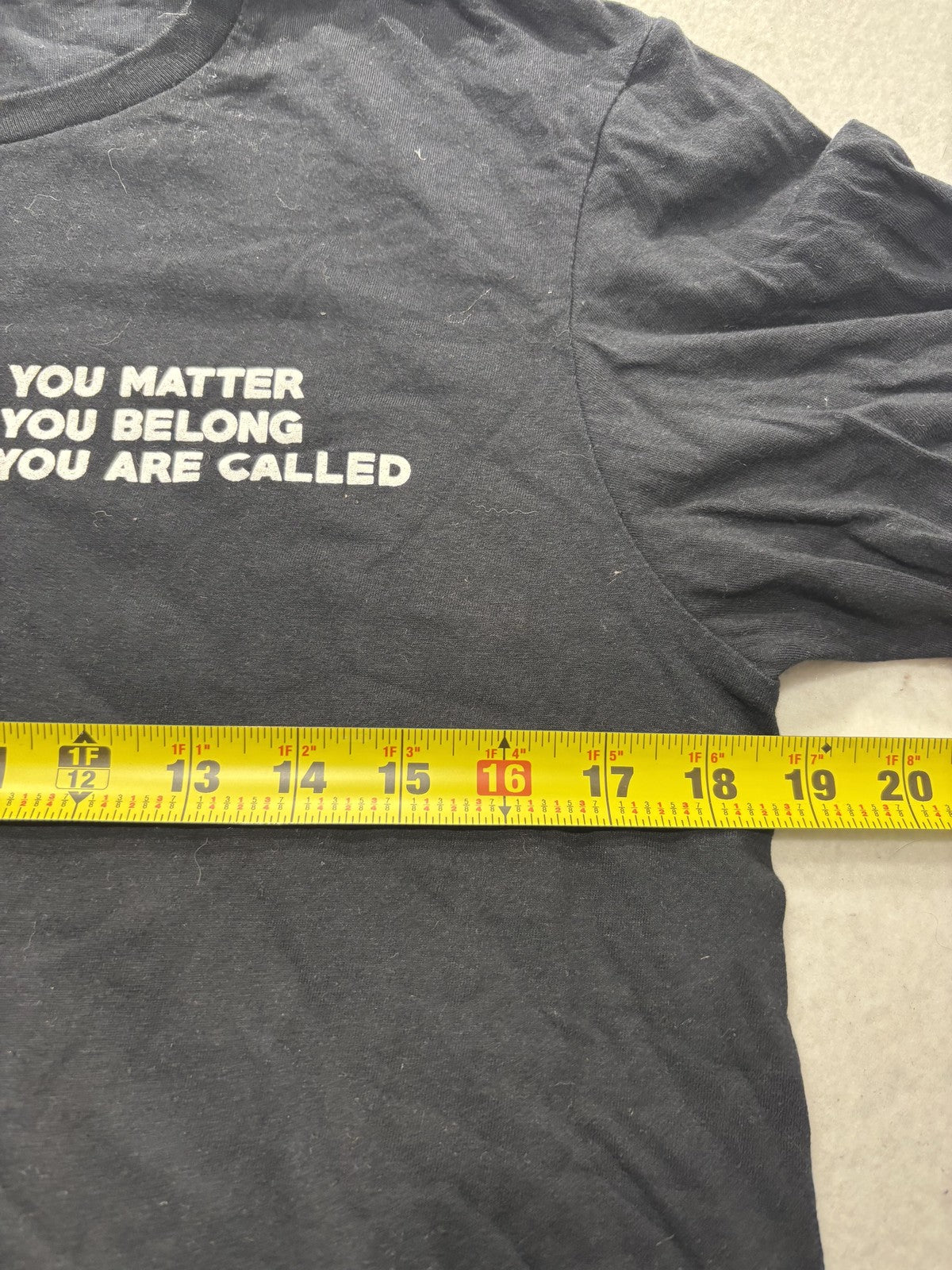 Shirt Mens Medium Black You Matter You Belong Empowered Graphic Tee Short Sleeve