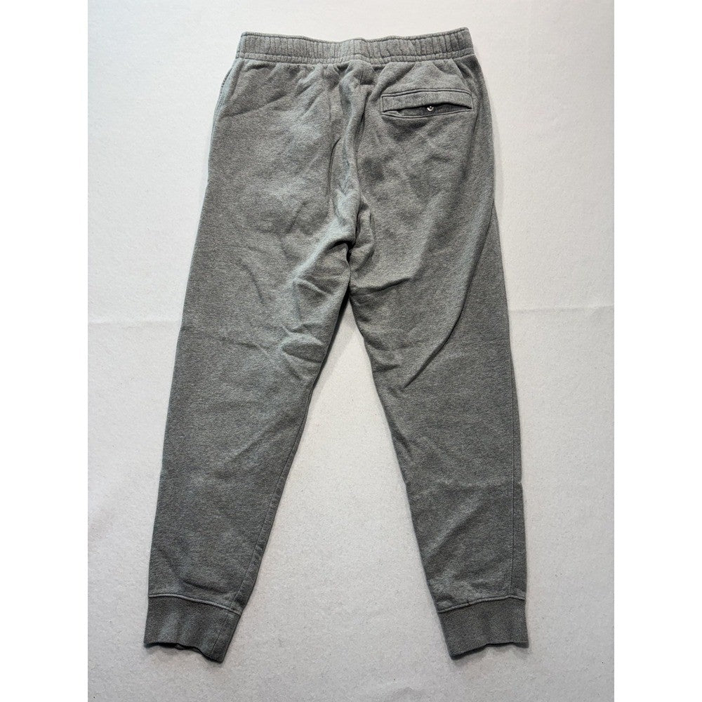 Nike Jogger Pants Mens Medium Gray Fleece Elastic Waist Tapered Athletic Pockets