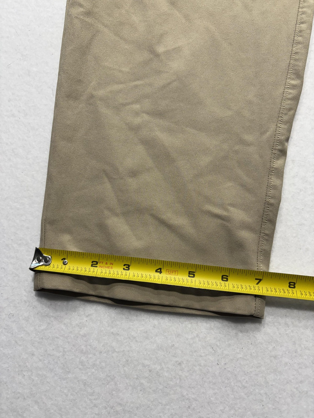Lululemon Khaki Pants Mens Large Beige Elastic Waist Straight Leg Stretch Casual