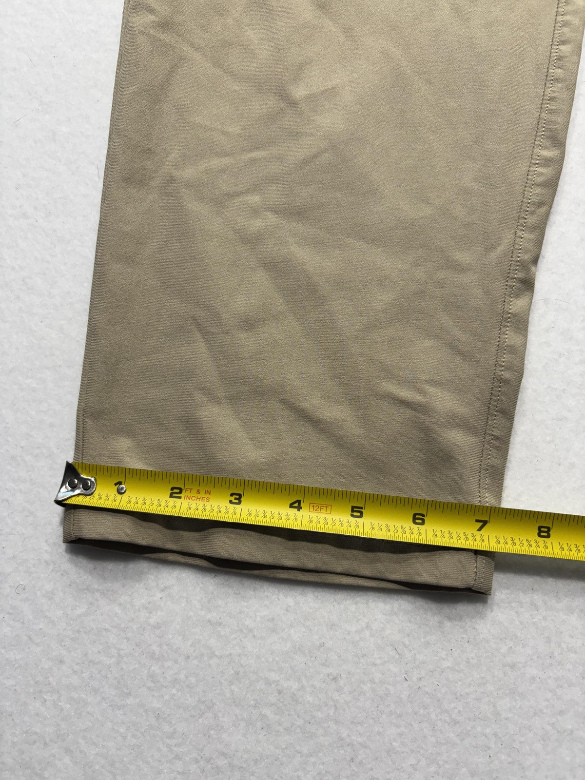 Lululemon Khaki Pants Mens Large Beige Elastic Waist Straight Leg Stretch Casual