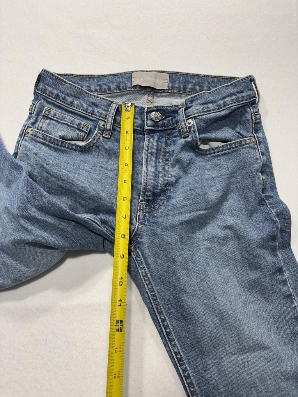 Everlane Jeans Womens 28 Blue Medium Wash Skinny Mid Rise Stretch 28x28.5